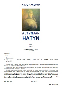 Altynjan hatyn